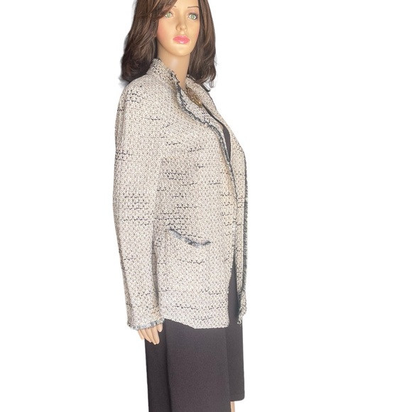 St. John brawn/ beige dress/ tweed jacket size 10 - Picture 3 of 15